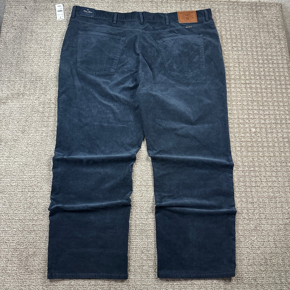 New With Tags Brooks Brothers Mens 48x30 Navy Blue Corduroy 5-Pocket Pants
